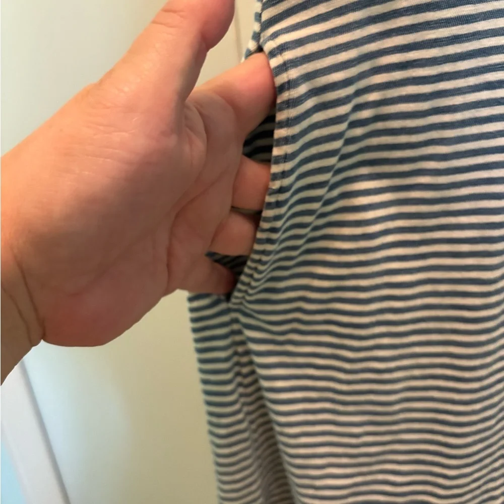 Striped Button Back Dress - Picture 3 of 5